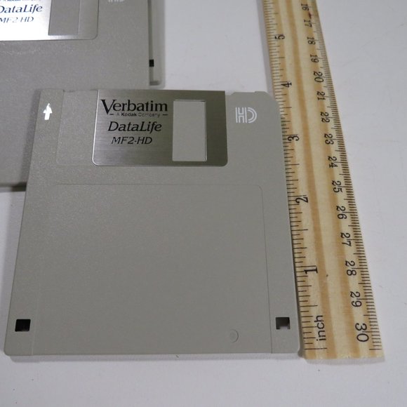 10 VERBATIUM Kodak open box MF2/HD Microdisks Taupe colored - Picture 8 of 9